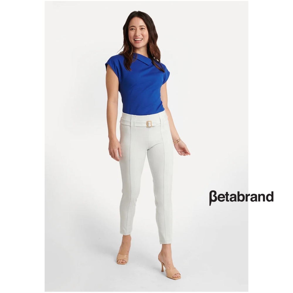 Betabrand Skinny-Leg High-Waist Dress Pant Yoga Pants